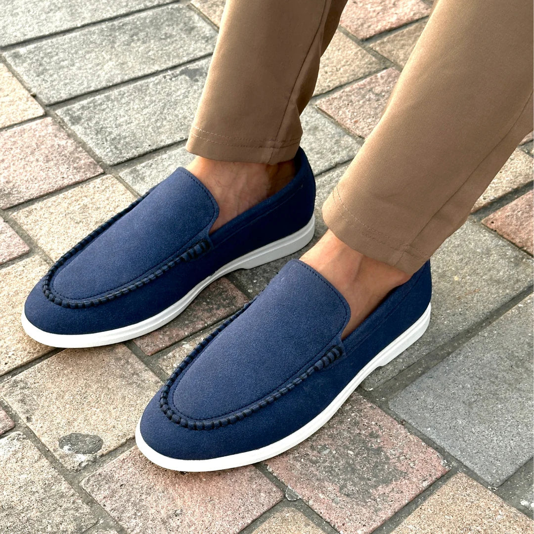 BLUE SUEDE LOAFER